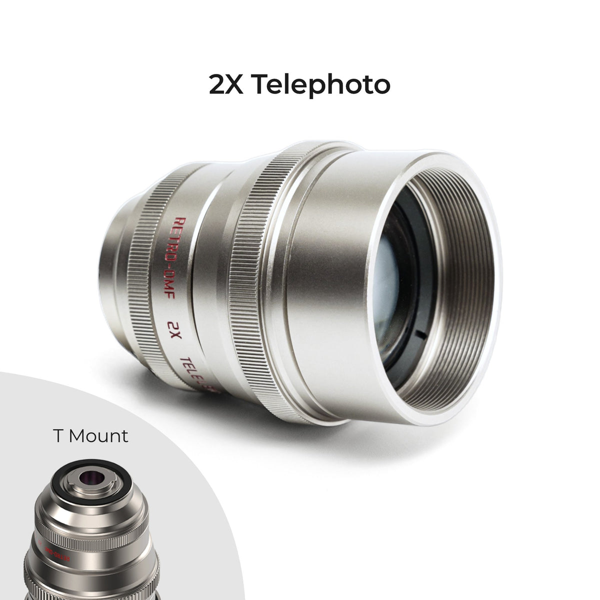 Fotorgear T mount / 2X Telephoto Lens Retro Series 2X Telephoto & Macro Lens Kit