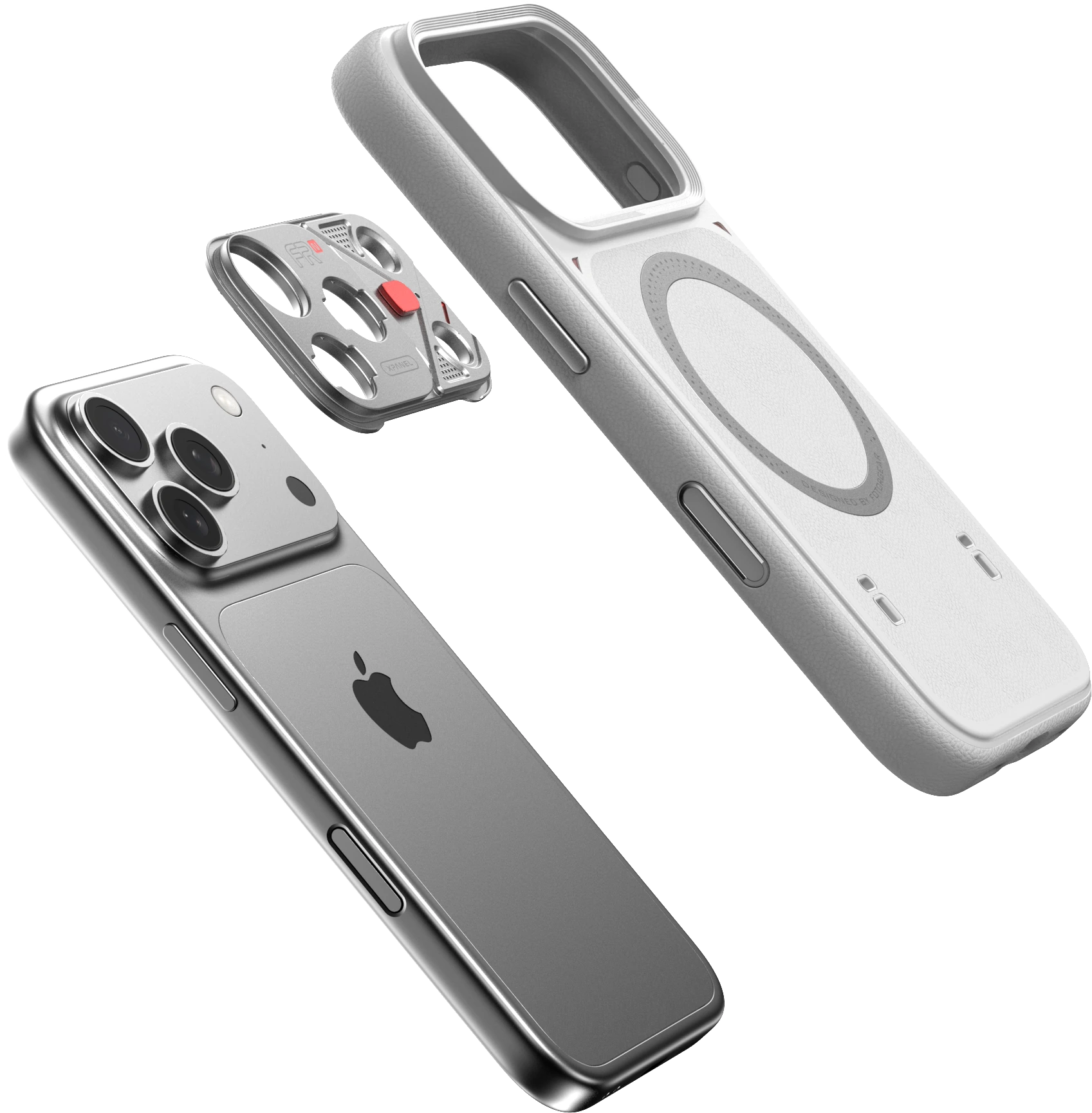 Exploded view of the FR-N case and removable lens module
