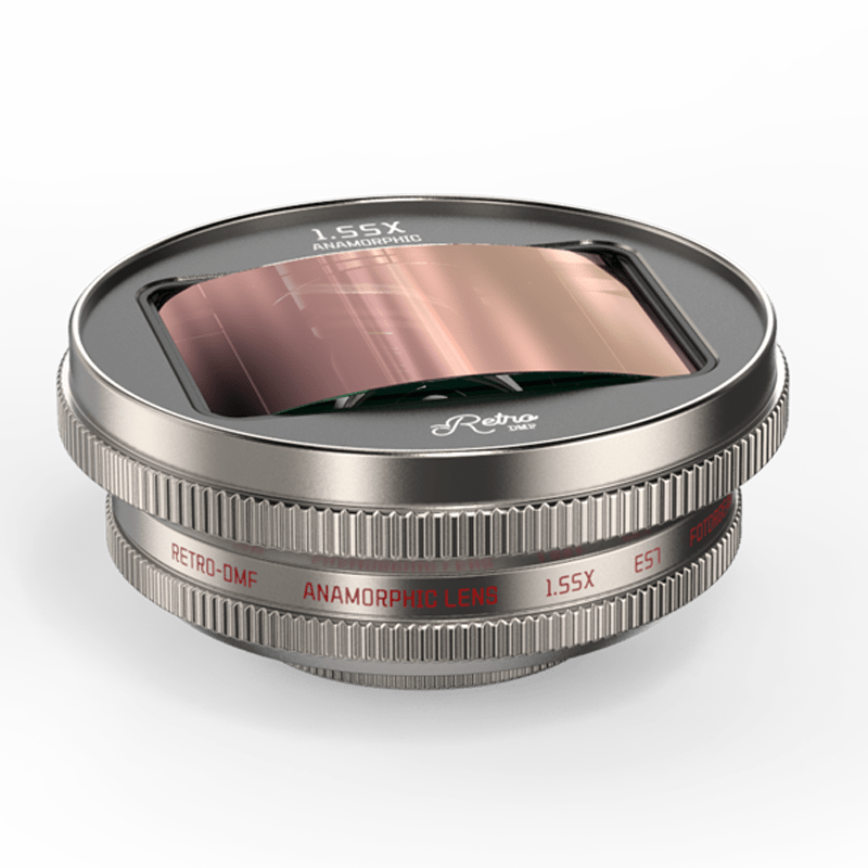Retro series 1.55X Anamorphic Lens technical diagram