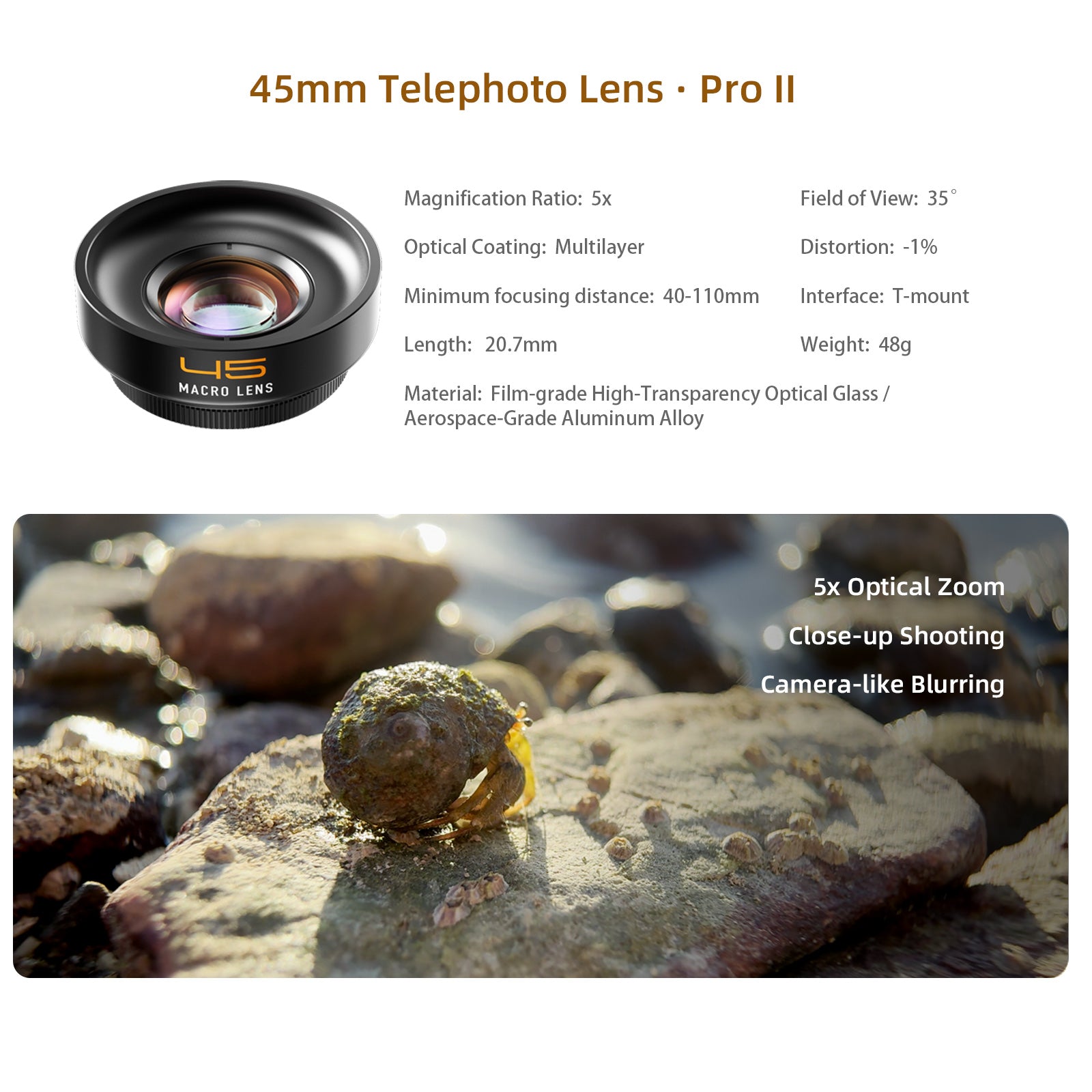 Fotorgear 45mm Macro Lens · Pro II series