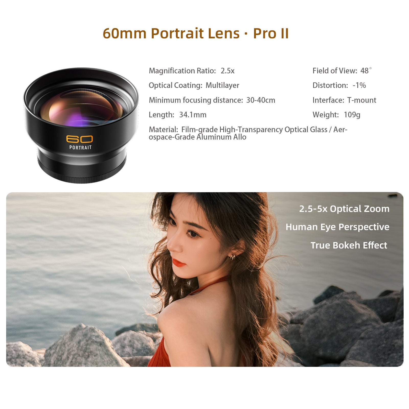 fotorgear 60mm Portrait Lens · Pro II series