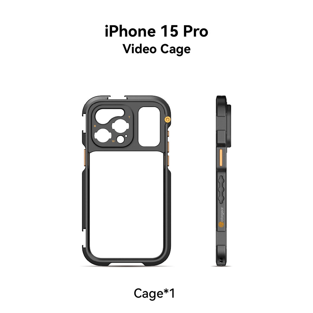 fotorgear iPhone 15 Pro / VIdeo Cage Fotorgear Mobile Video Cage for iPhone 15 Pro & 15 Pro Max