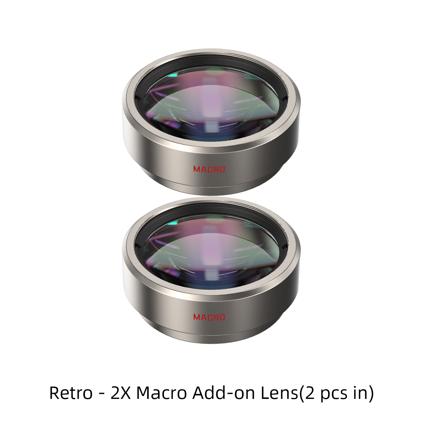 Fotorgear Macro Add-on Lens(2 pcs in) Retro - 2X Telephoto & Macro Lens Kit