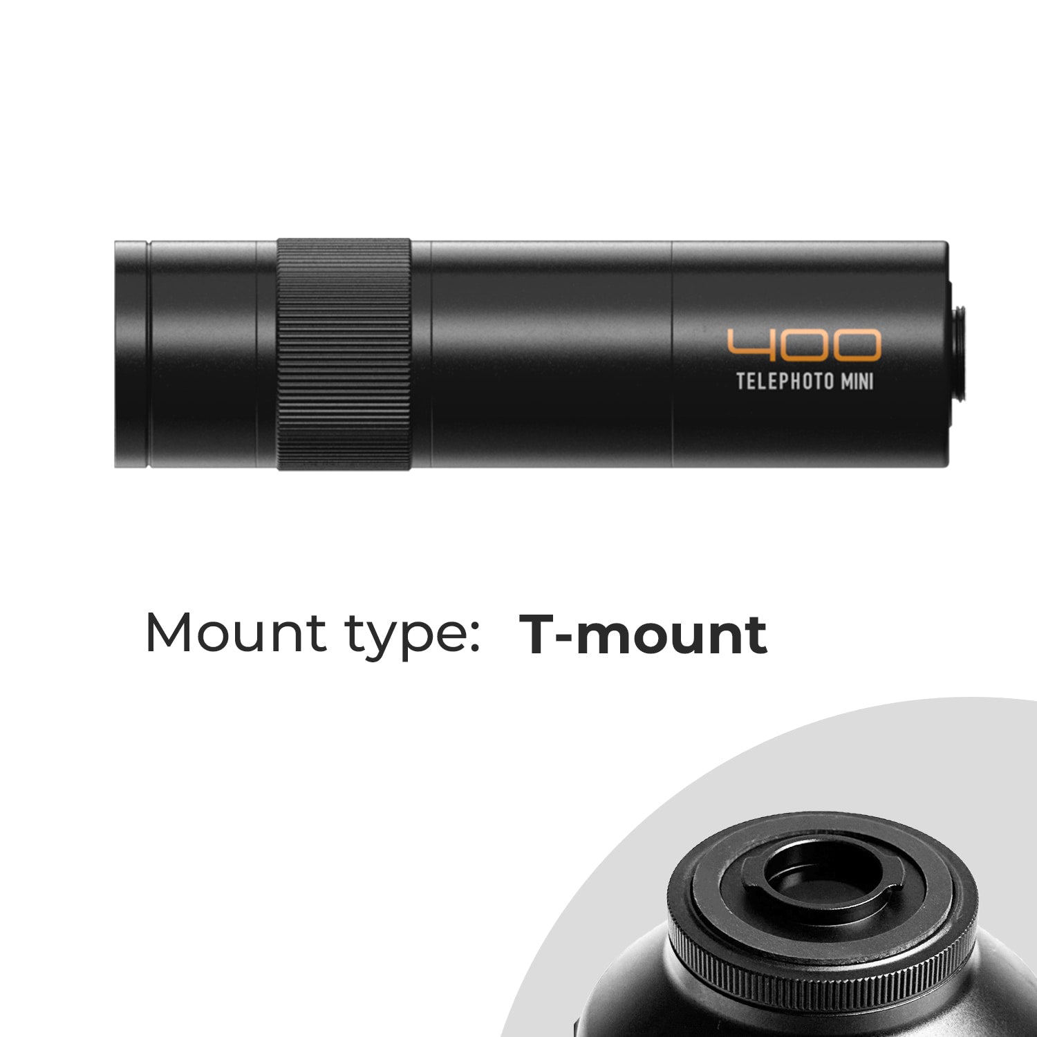 Fotorgear T mount Mini 400mm Telephoto Lens
