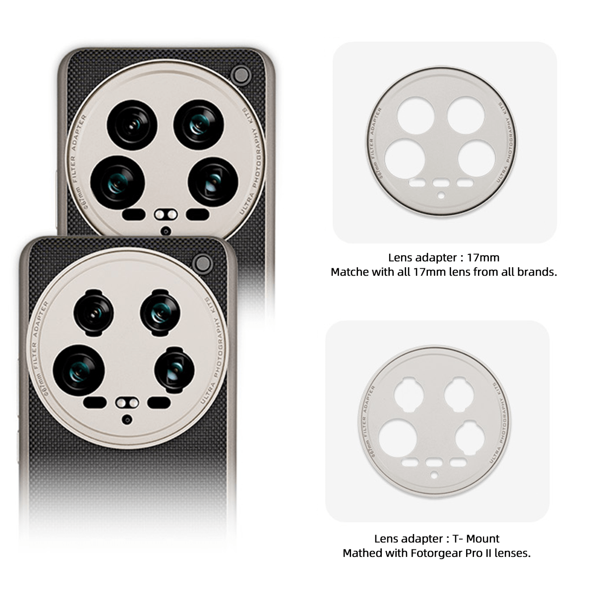 Fotorgear Xiaomi 14 Ultra phone case （BLACK）