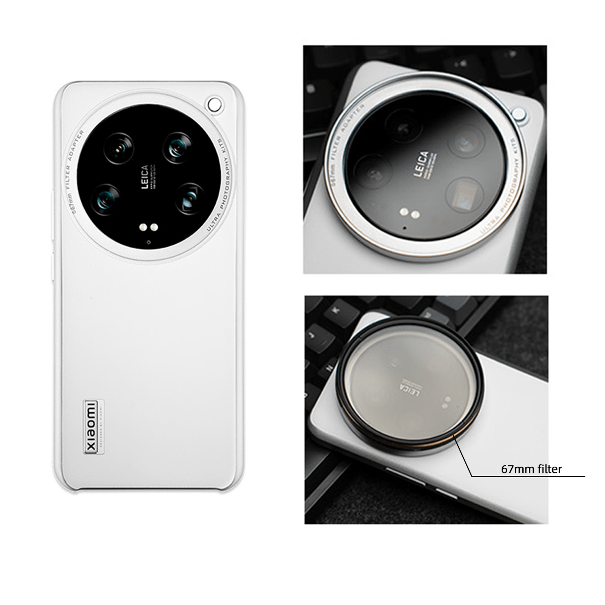 Fotorgear Xiaomi 14 Ultra phone case （White)