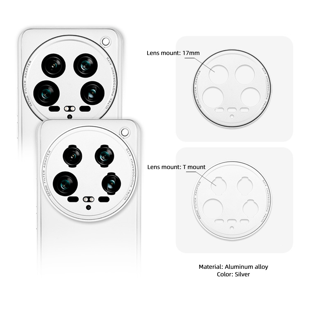 Fotorgear Xiaomi 14 Ultra phone case （White)