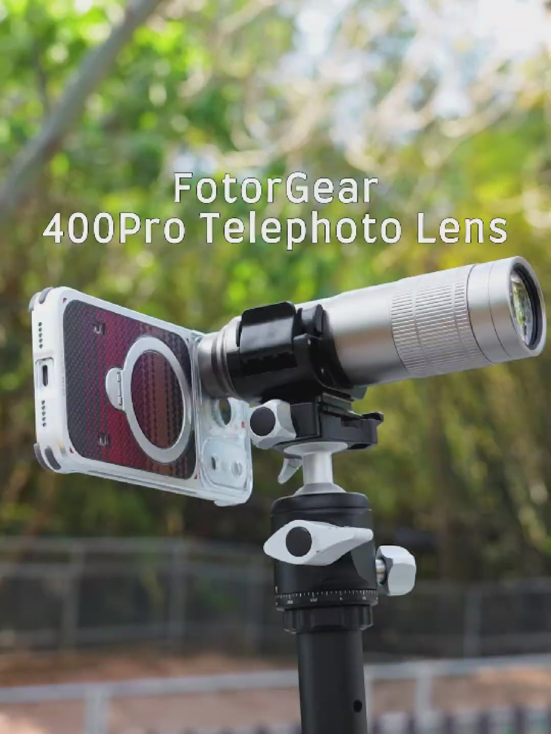 400mm Pro Telephoto Lens for iPhone & Android