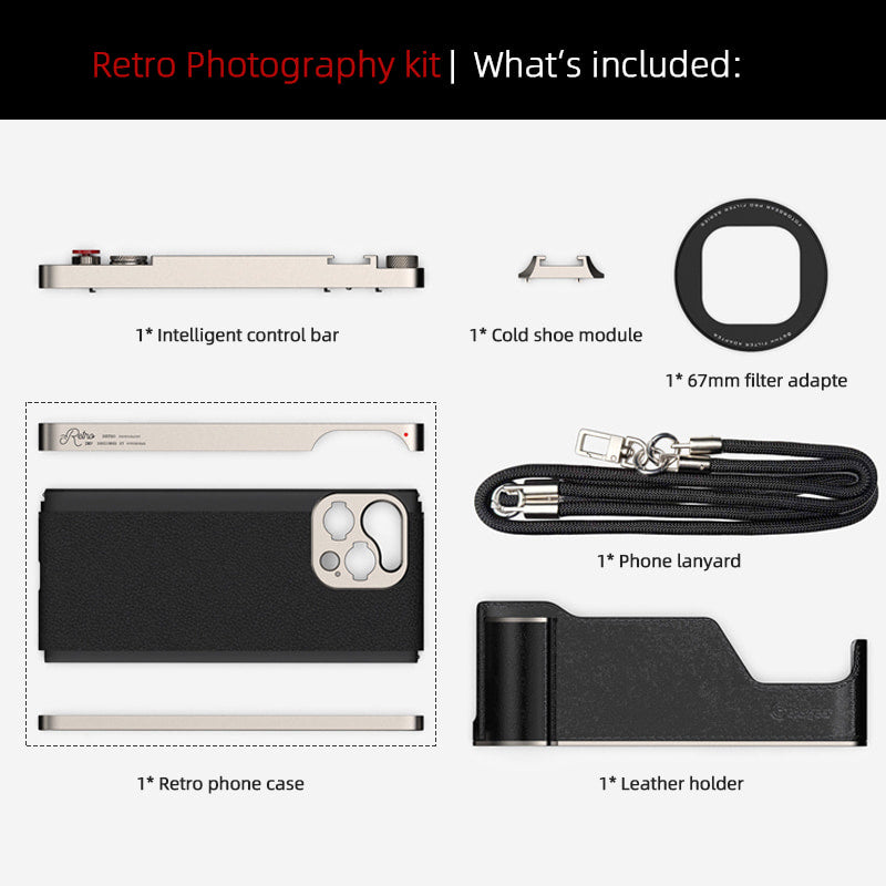 iPhone 15 & 16 - Retro Photography Kits technical diagram